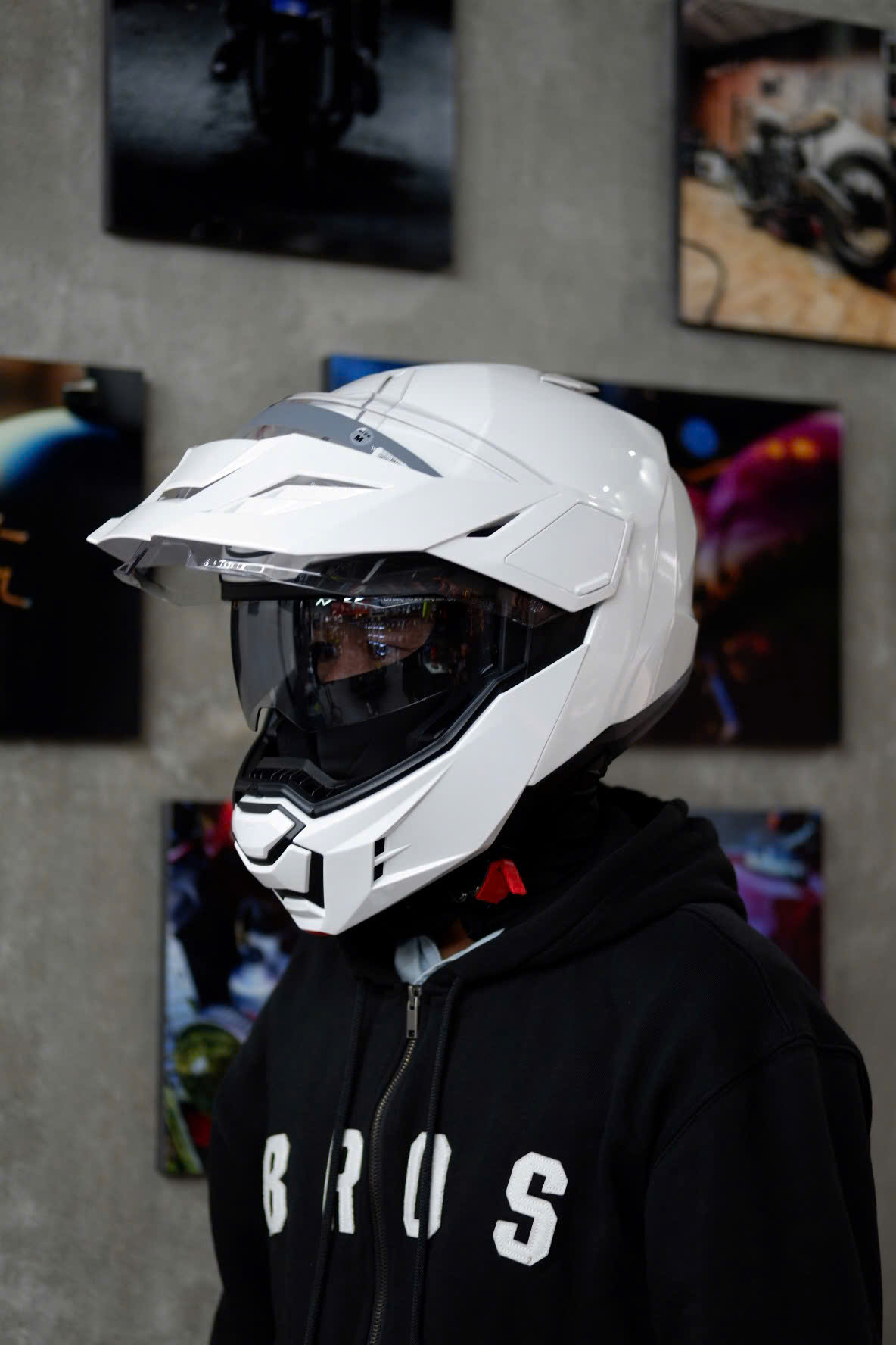 Mũ Bảo Hiểm Lật Hàm HJC I80 solid - An Toàn Tiện Lợi Thoáng Khí ECE R22.06 kính Âm chống UV gắn mào ADV adventure thời trang